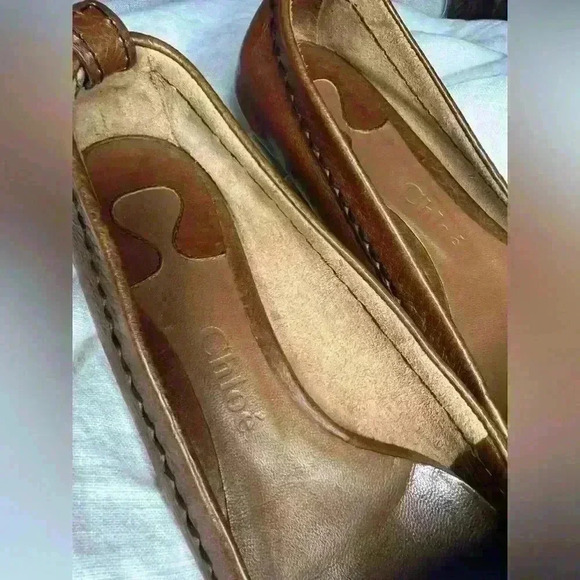 CHLOE Authentic Vintage Brown Paddington Leather Ballet Flats Size 36/6 US - Picture 4 of 8